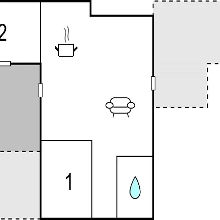 Two-bedroom Holiday In Hébergement de vacances